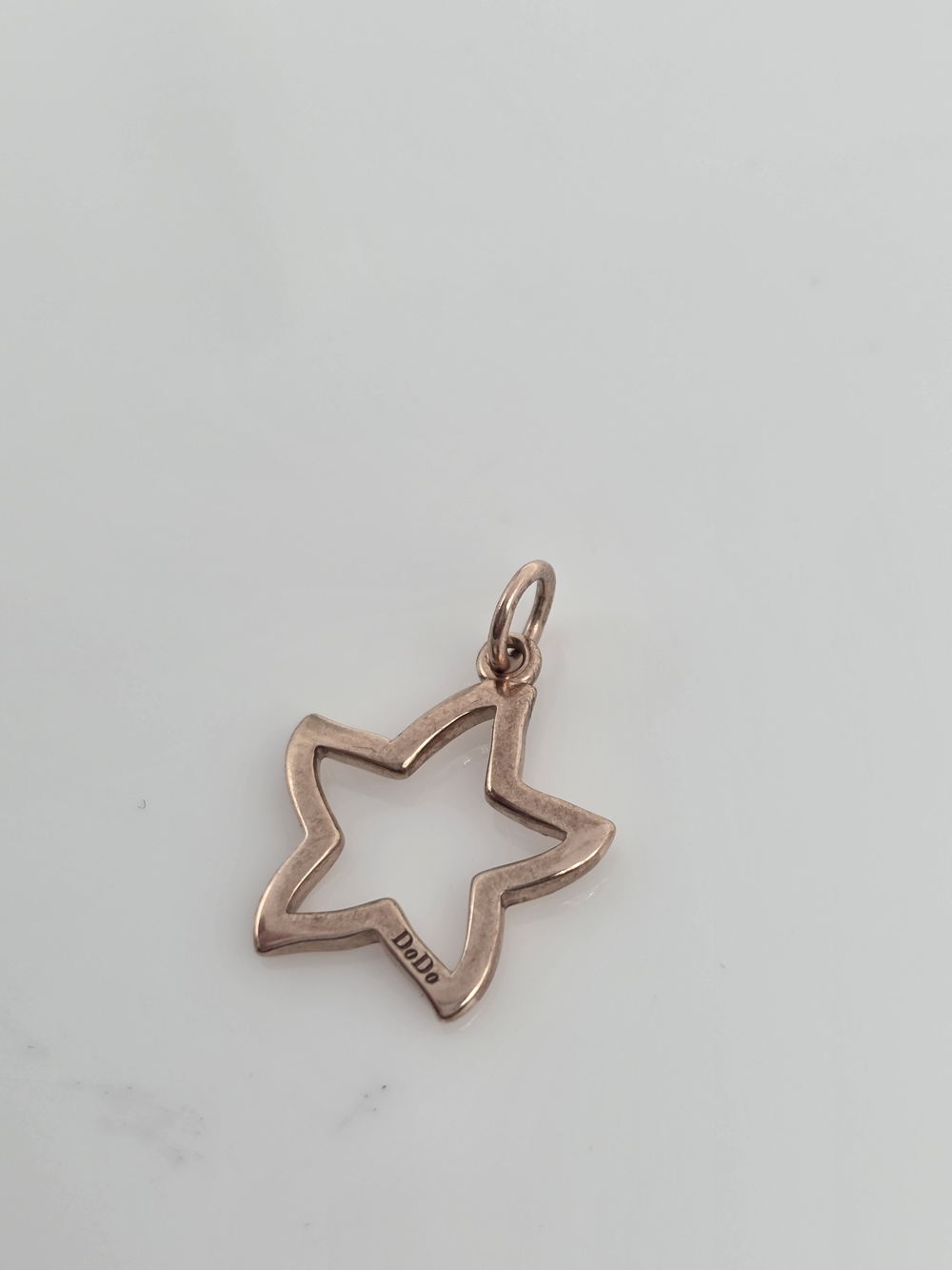 Dodo Open Star Charm in Rose Gold 10k Gold